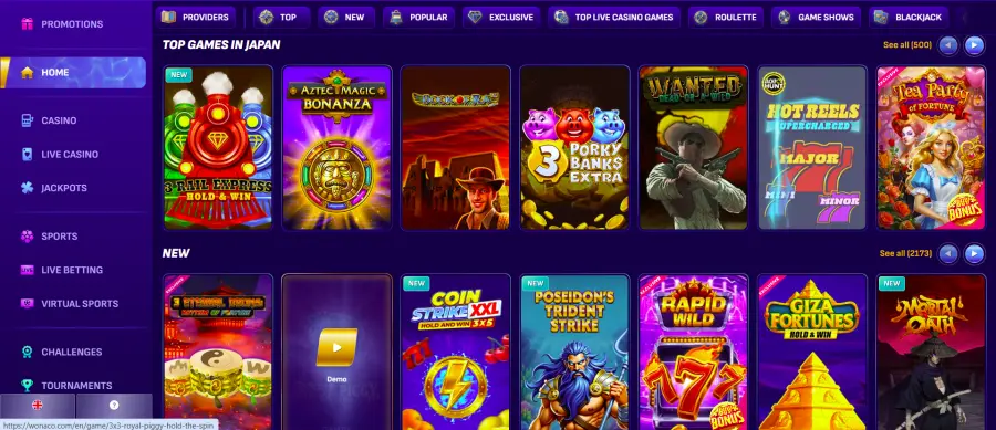 Wonaco casino